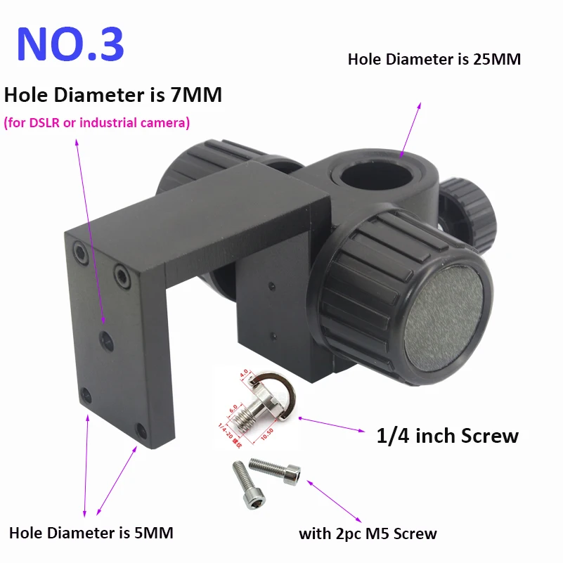 링 미세 조정 브래킷 거치대 지지대, 현미경 헤드 카메라 렌즈 스탠드 10A, 25mm, 32mm 기둥, 50mm, 76mm, 82mm