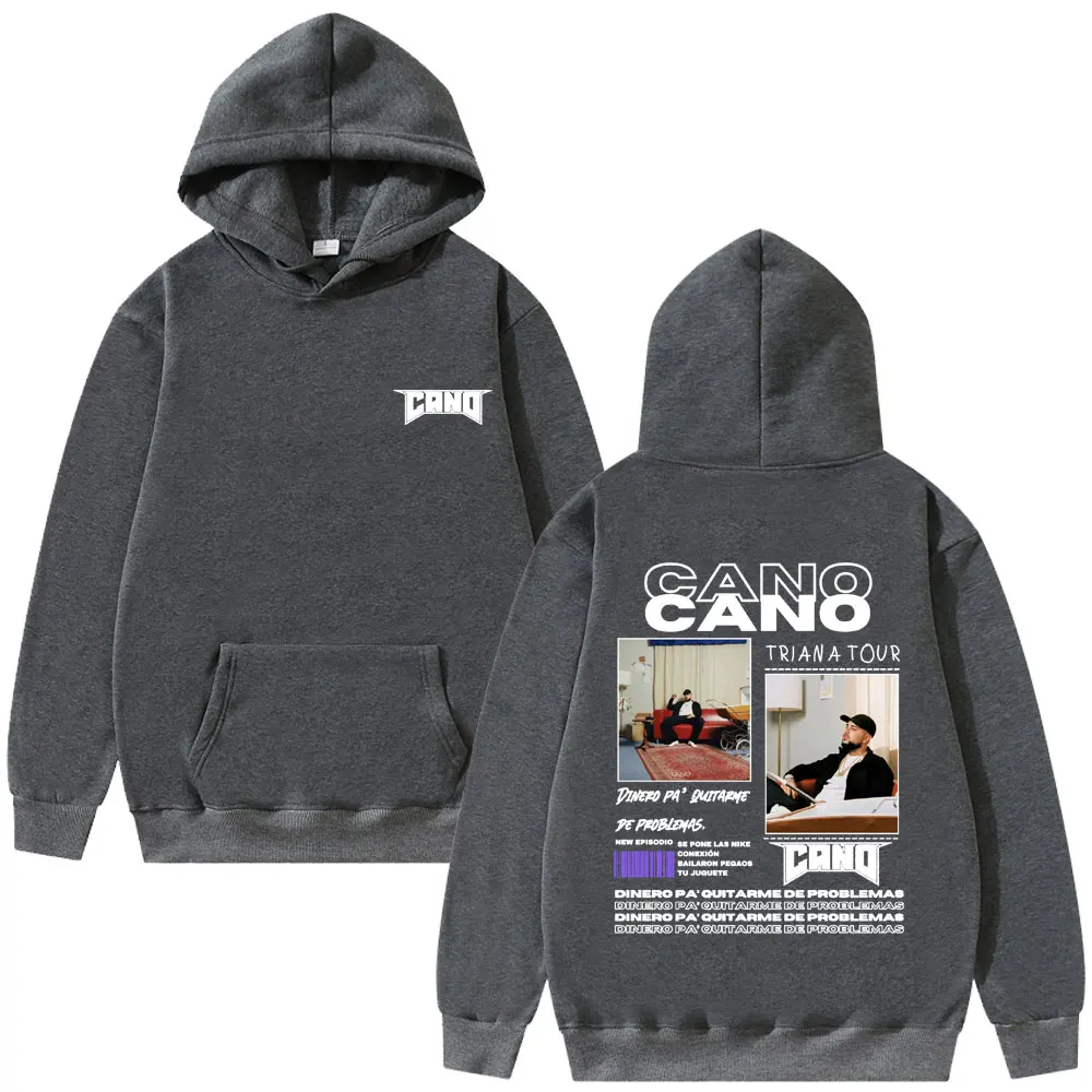Rapper Cano Triana Tour Album 2025 Hoodies Men Women Fashion Hip Hop Street Sweatshirt Men's Oversized Hoodie Vintage Streetwear 3