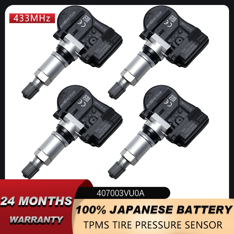 Датчик давления в шинах для LADA TPMS Granta Vesta/Cross/SW Nissan Rogue NOTE QASHQAI X-TRAIL Renault KOLEOS 407003VU0A 433