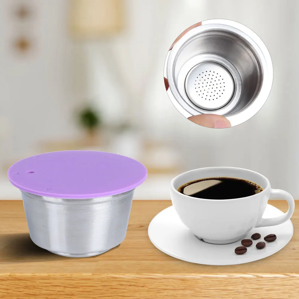 Stainless Steel Refillable Coffee Capsule Cup - Eco-Friendly & Reusable