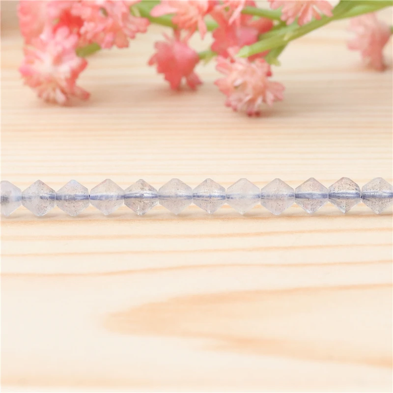 Sunstone Amethyst Citrine Garnet Labradorite Agate Natural Stone Faceted Rhombus Beads Size 4MM For Jewelry Making Diy Bracelet