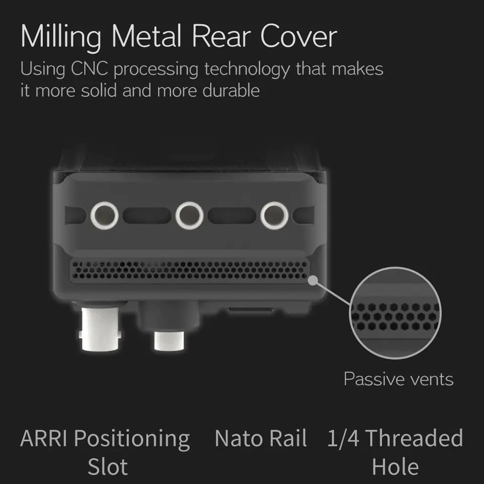 Portkeys-電子ビューファインダーiII4k,バッテリープレート付き電子