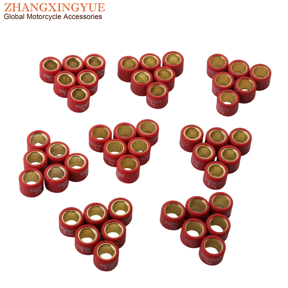 Motorcycle Variator Roller Weights GY6 139QMB Variator Rollers 4g-7g 16x13mm for Kymco People S Super 9 Top Boy 50 Vitality Yup 50cc 4T