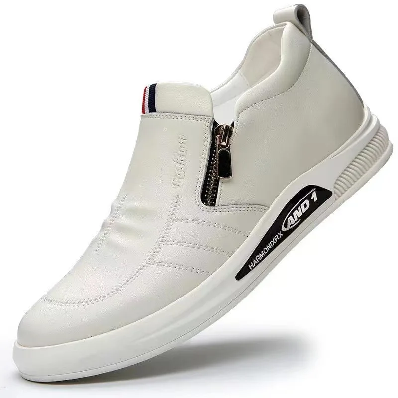 Genuine Leather Men Casual Shoes Breathable Soft Men Loafers Italian Brand Moccasins Slip On Black Driving Shoes