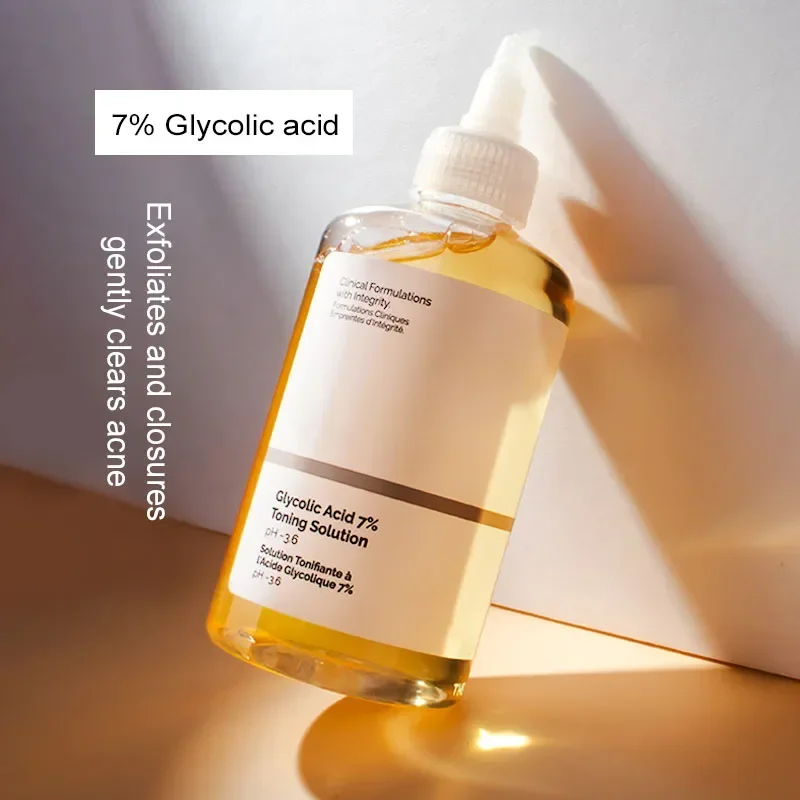 

Glycolic Acid Exfoliating Fruit Acid Toner 7% Moisturizing Control Oil Gentle Treatment Acne Ordinary Fruit Acid Facial 240ml