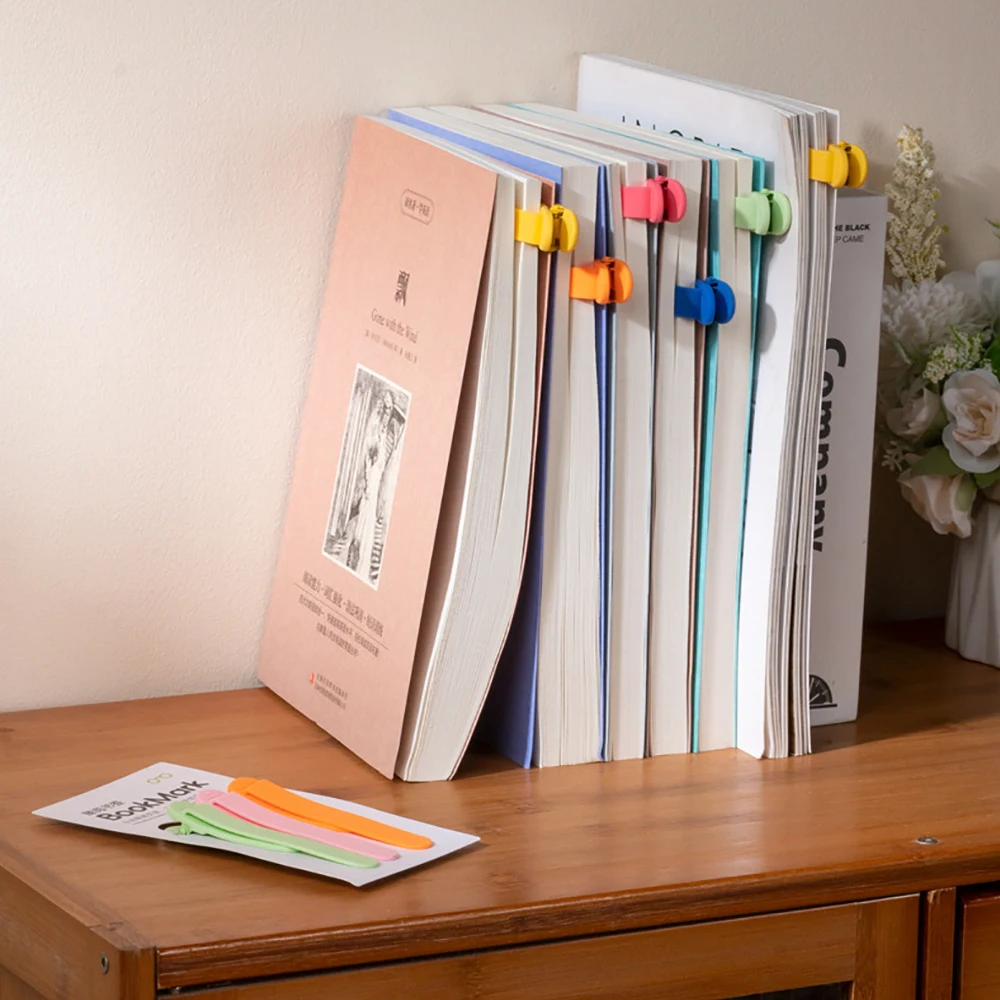 1Pc Silicone Bookmark Automatically Follows Page Flipping Student Bookmarks Office Stationery Gift School Stationery Supplies