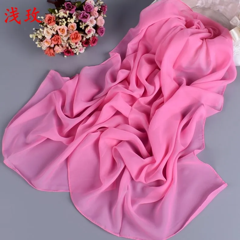 women's long chiffon scarf