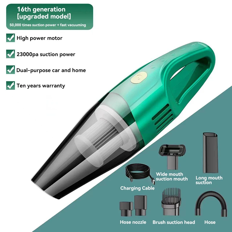 Handheld Wireless Vacuum Cleaner for Car and Home