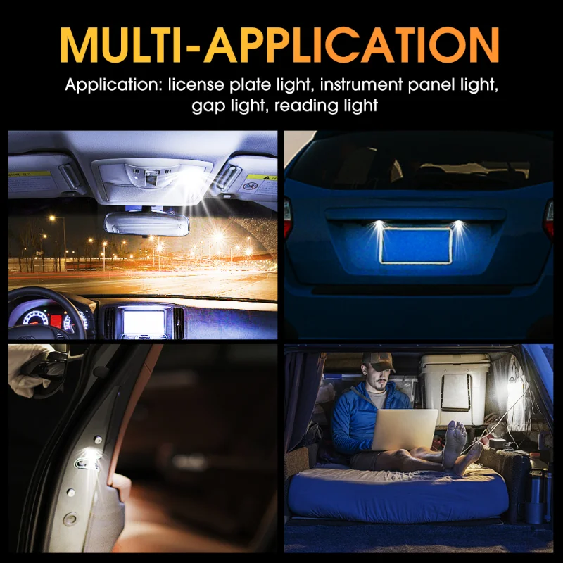 T10 LED Bulbs Car Interior Dome Reading License Plate Light Signal Light 12V Wide White Interior Car Accessories led lights,led bulbs,car interior lights,led car lights