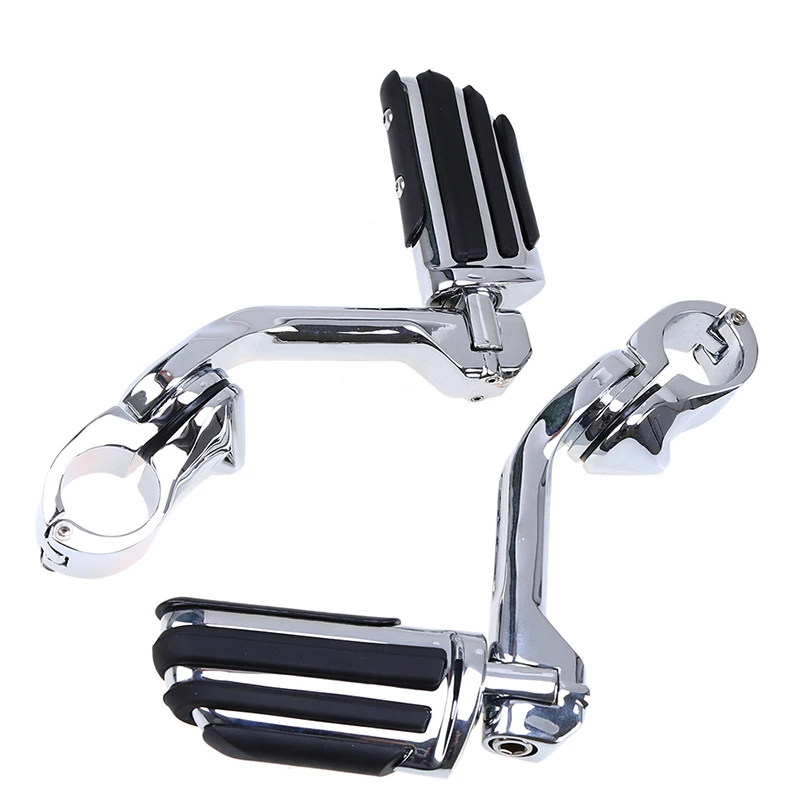 New Chrome Adjustable 32mm Engine Guard Foot Peg Motorcycle Footrest For Harley Davidson Touring New Chrome Adjustable 32mm Engine Guard Foot Peg Motorcycle Footrest For Harley Davidson Touring