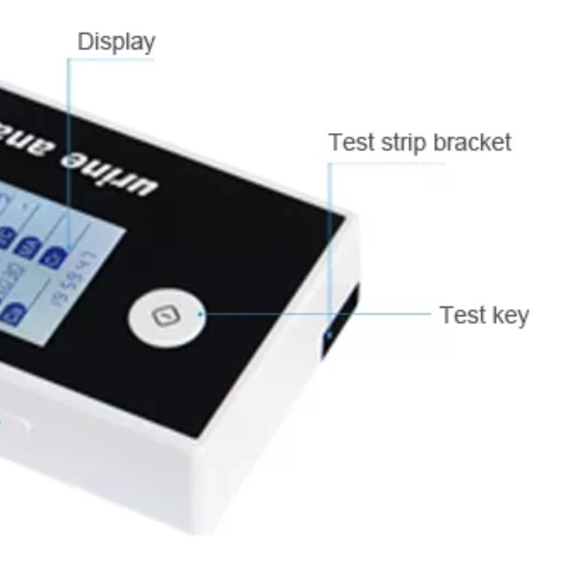 Free delivery of handheld analyzer with 14 parameters, Bluetooth automatic self check support, external thermal printer LCD