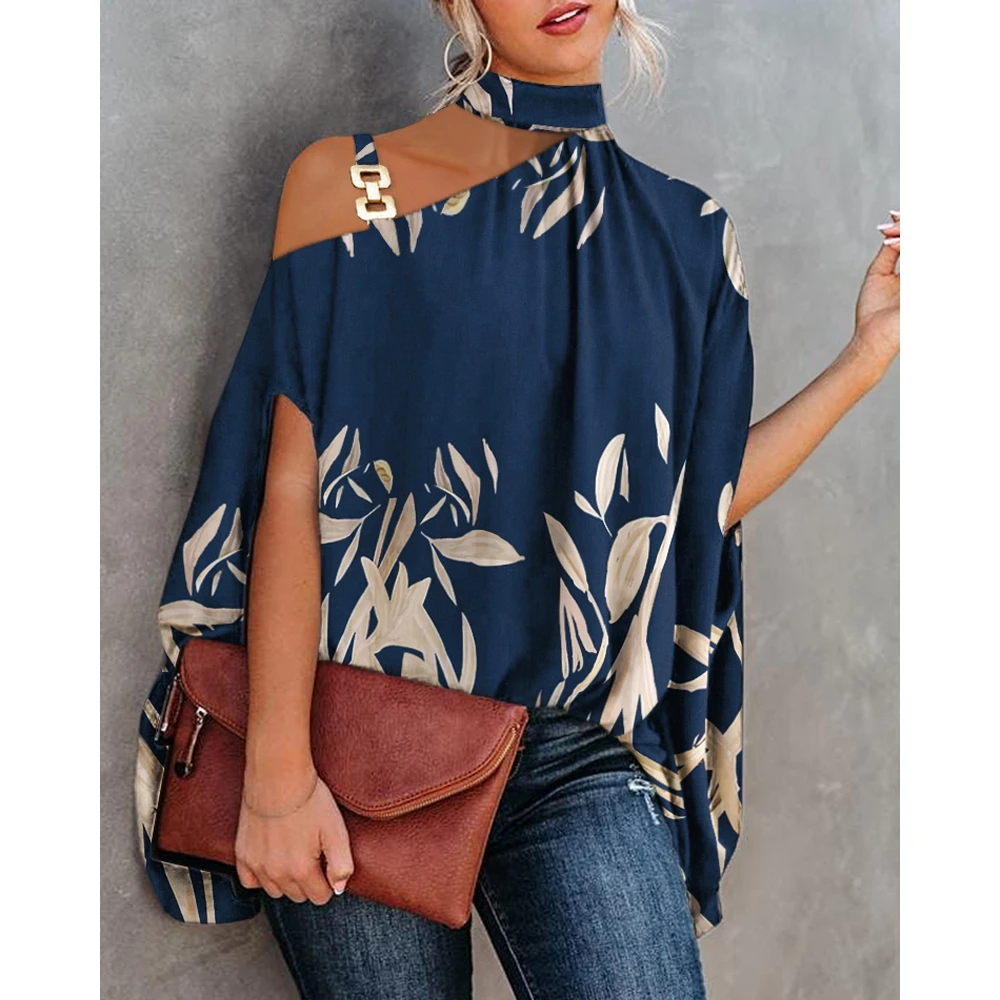 Women T-shirt Fashion Batwing Sleeve Solid Color Loose Pullover Top Winter Casual All-match Black Street Trendy main image 0
