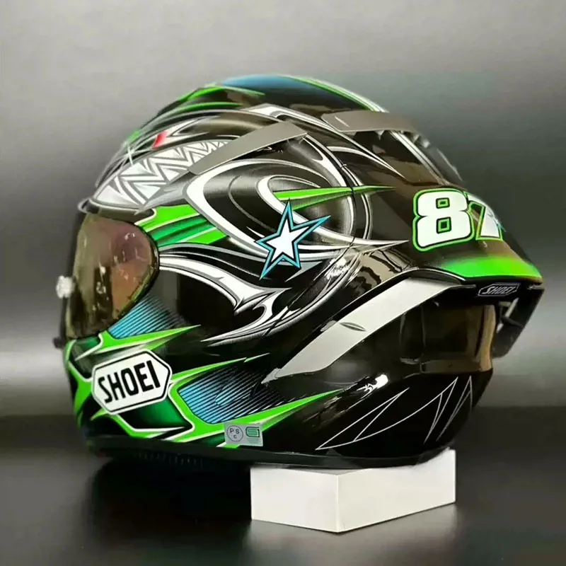 Shoei X-14 Ǯ ���̽� ������� ��� YANAGAWA5 �׸� �÷� ���̵� ����ũ�ν� ���̽� �������ũ ��� Casco De Motocicleta