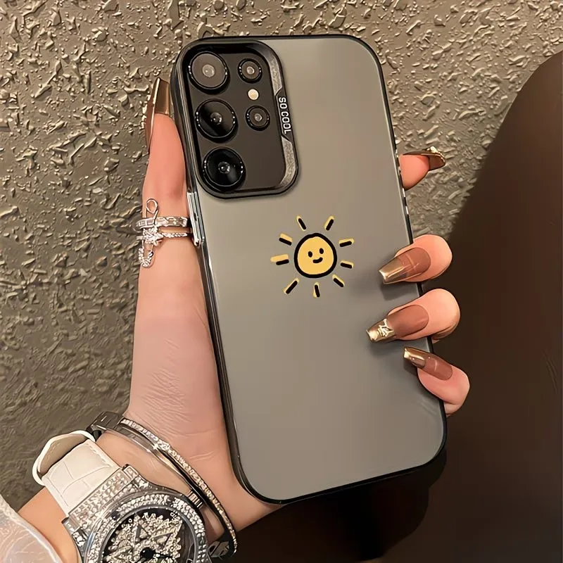 Cartoon Sun Smiling Face Anti-Drop Phone Case Cover