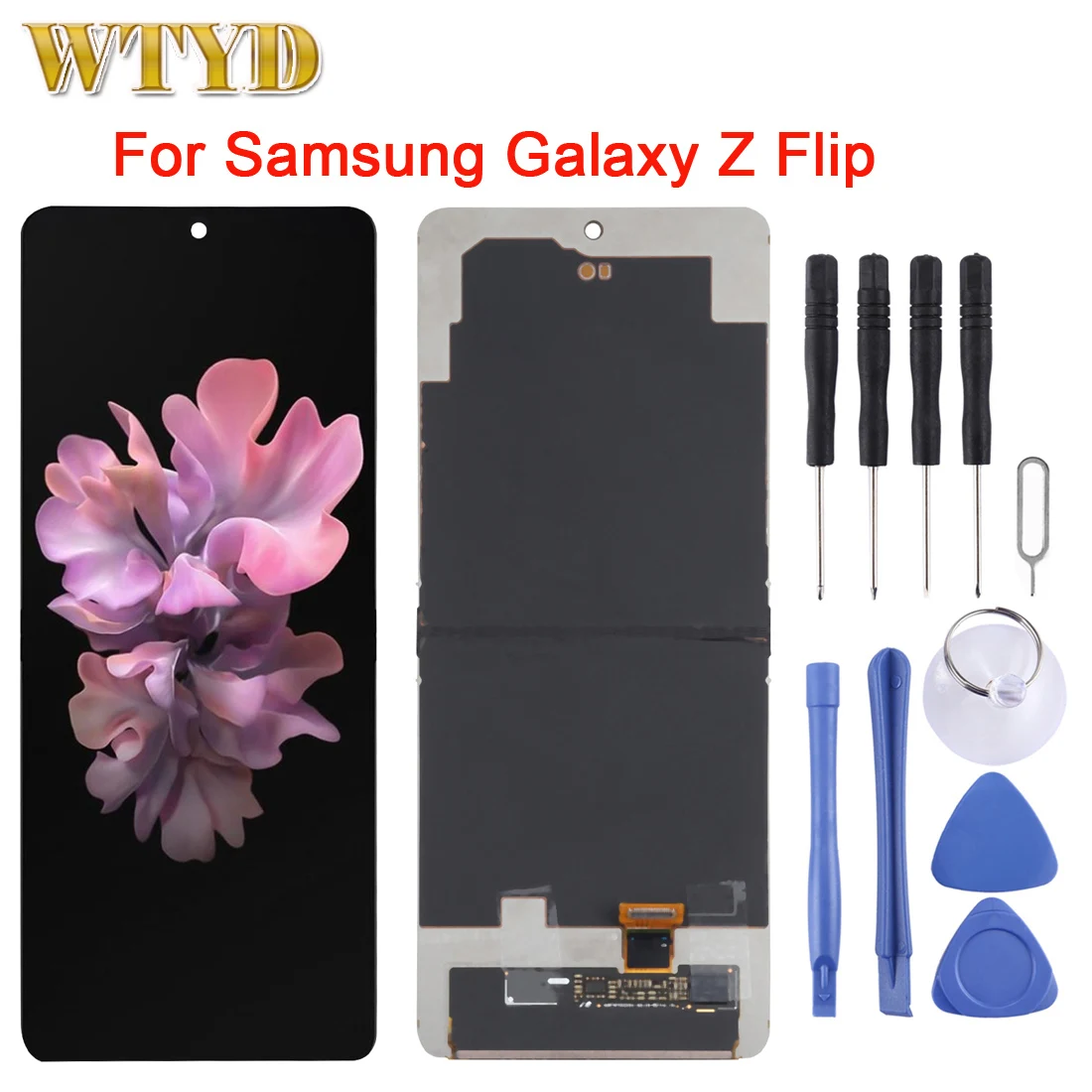 Samsung Galaxy Z Flip 5G SM-707U 新品画面 LCD Screen For Samsung Galaxy Z Flip SM-F707 5G Digitizer