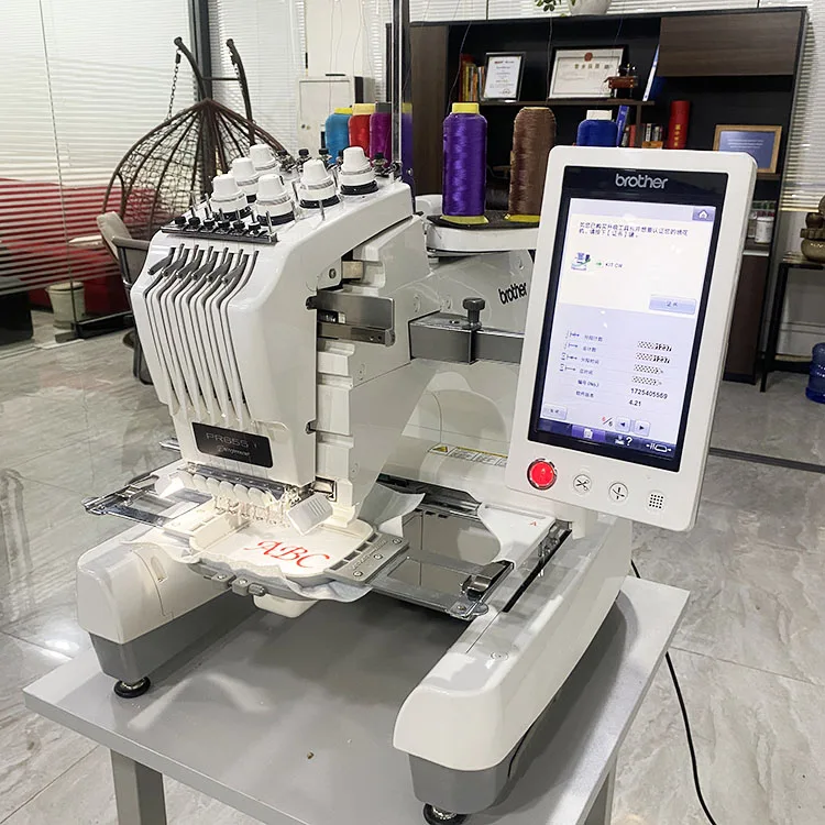 3 Hours Use Japan 655 Embroidery Machine Industrial Application Single Head Embroidery Machine Computer Key Motor