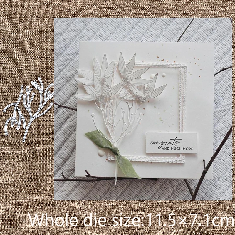 

Металлический трафарет XLDesign для рукоделия, пресс-формы, листья, ветки, украшение для скрапбукинга, высечки для альбома, бумаги, тиснения