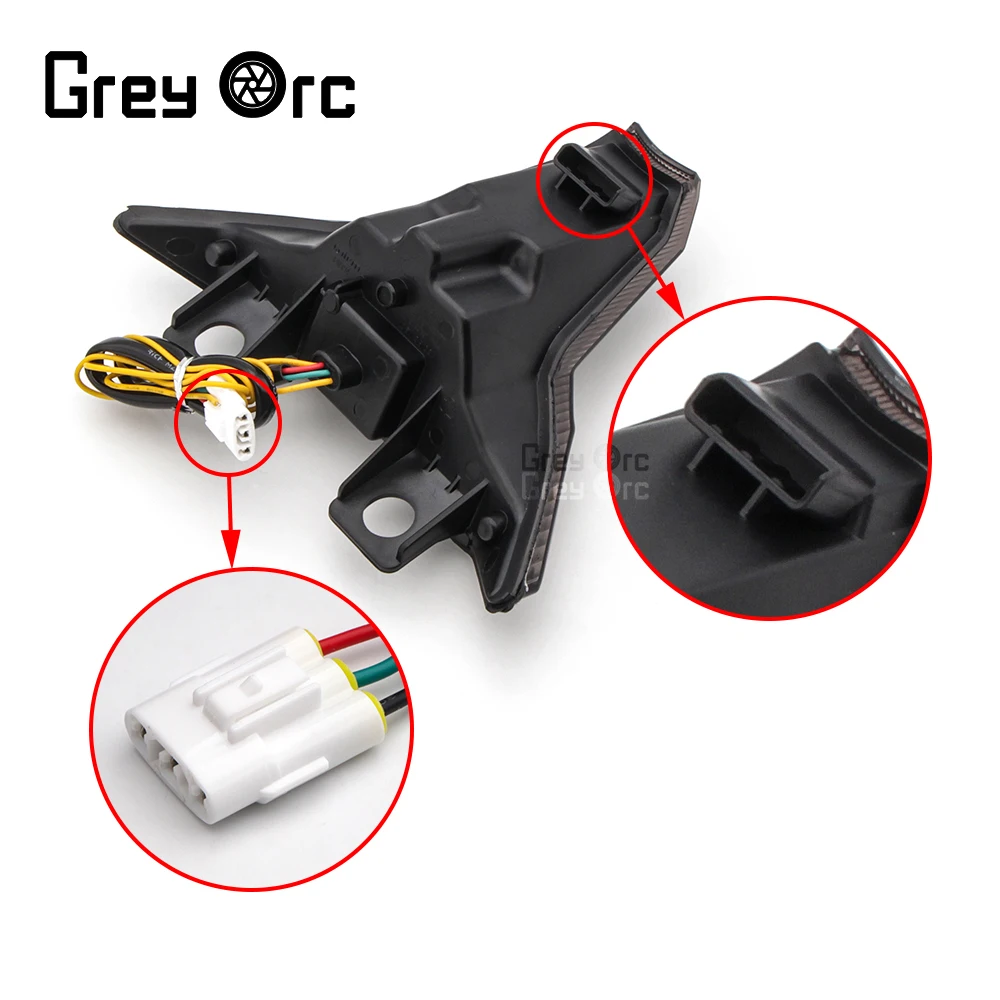 Area1 Indicatori Di Direzione LED Per Moto – Compatibili Con Kawasaki ZX-6R, ZX-7R, ZX-9R, ZX-12R Ninja – Omologati E, Set 2 Pezzi - 4