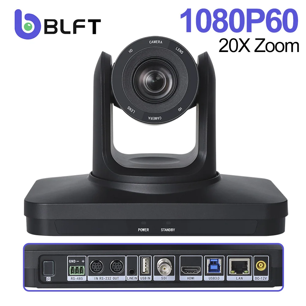 Live Streaming PTZ Camera  20x Optical + 16X Digital Zoom Auto Focus Ptz 3G-SDI+HDMI+USB3.0+IP Output Video Conference Camera