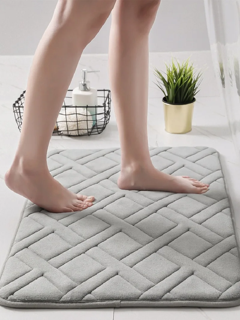 Коврик Inyahome из пены с эффектом памяти впитывающий нескользящий Быстросохнущий