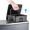 60L(16 Gal ) Dual Trash Can, Stainless Steel Kitchen Garbage Can, Double Compartment Classified Rubbish Bin, Recycle Dustbin 3
