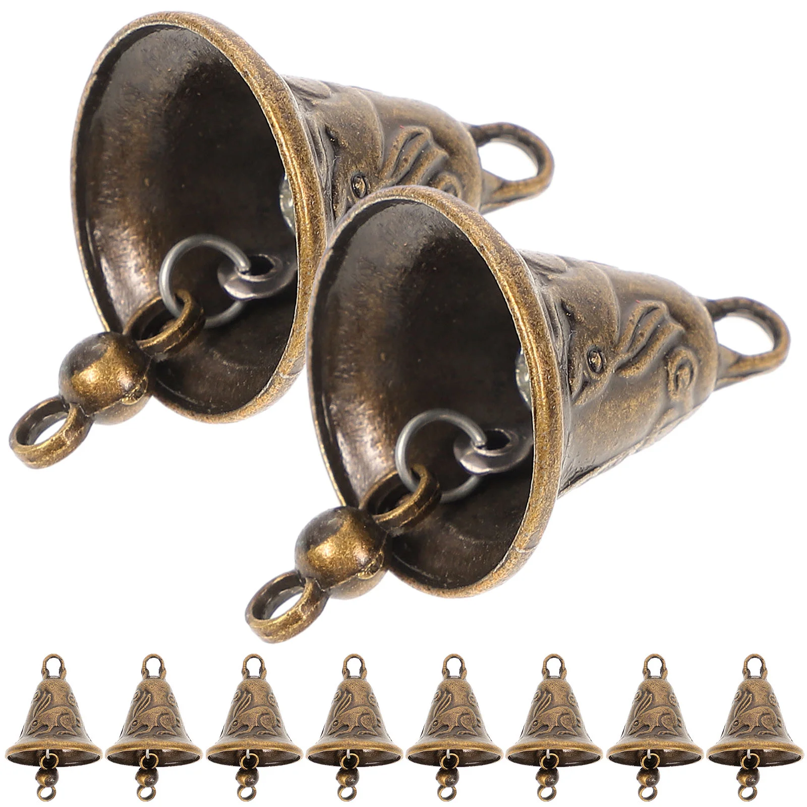 

Metal Antique Bell Feng Shui Metal Wind Chime Fortune Jingle Bell Keychain Pendants Festival Party Christmas Decoration