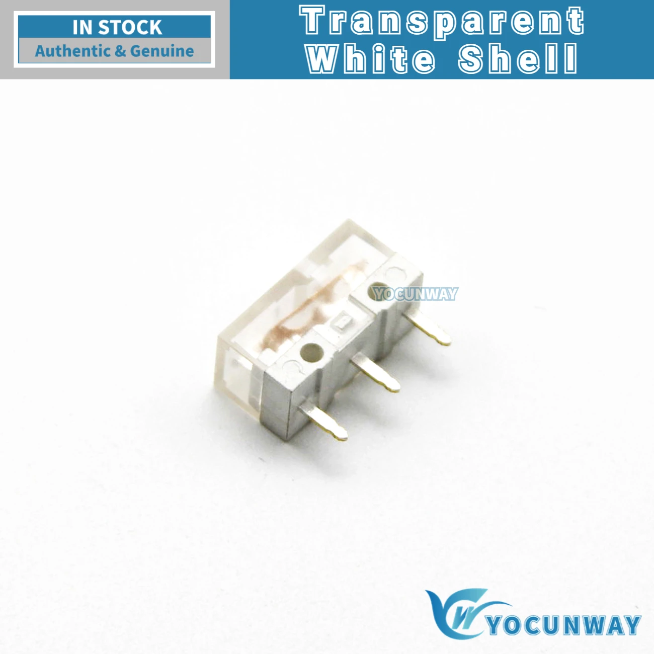 New Original HUANO V2 Transparent White Shell White Dot Micro Switch Mouse Button Repair 5PCS-100PCS tact switch 80 Million Click Lifespan