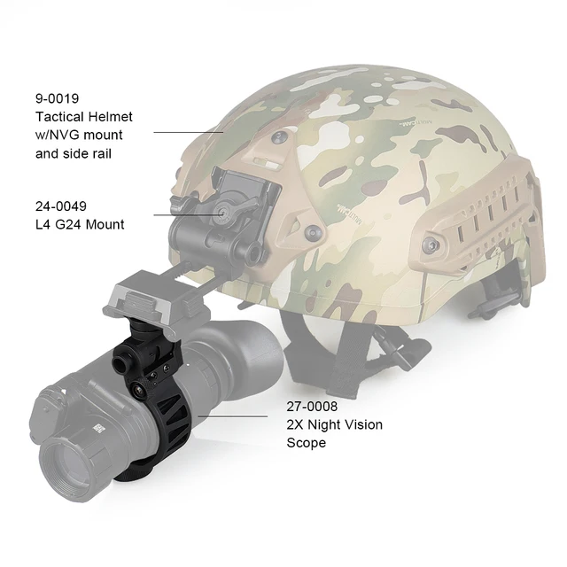 PVS-14 단안 J 암 어댑터 NVG dovetail 항공 우주 알루미늄 나이트 비전 헬멧 마운트 gz240246