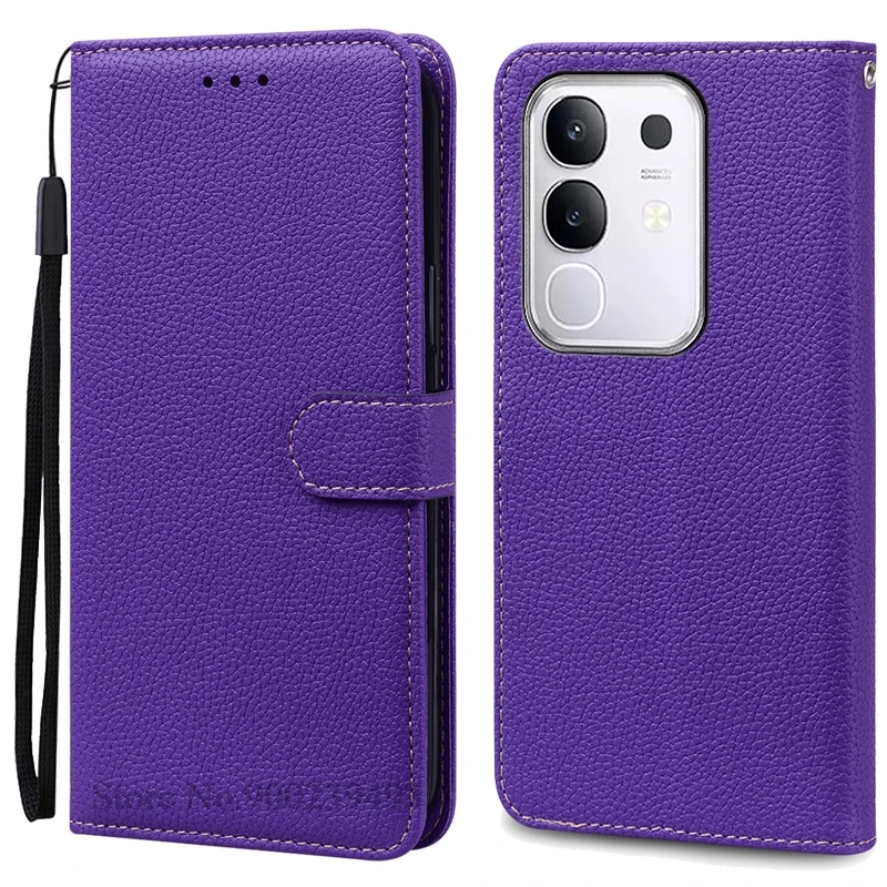 Luxurious Leather Flip Wallet Phone Cover with Soft TPU Silicone