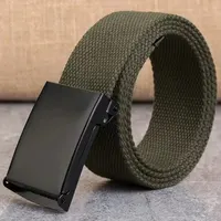 Men's Belt Fashion New Unisex Trousers Belt Women's Belt Canvas Belt Breathable Outdoor Tactical For Jeans Adjustable Waist Belt 5