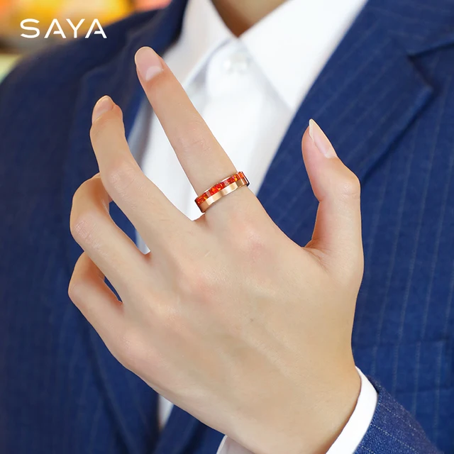 2022 Stylish Tungsten Rings for Men Aesthetic Scarlet Elden Opal Jewelry Wedding Ring Lettering Customization Free