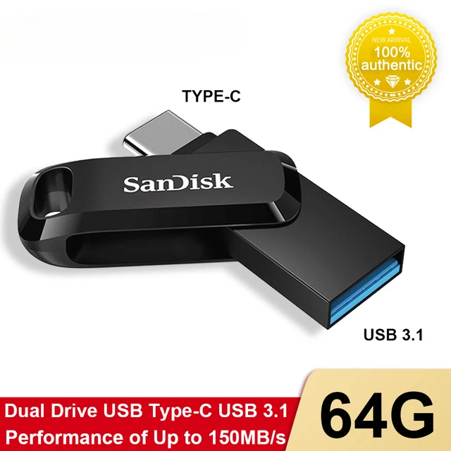 SanDisk – clé USB 3.1 Ultra Dual Go OTG, support à mémoire de 32 Go 256 Go  128 Go, 150 mo/s, lecteur Flash pour Smartphone, ordinateur portable -  AliExpress