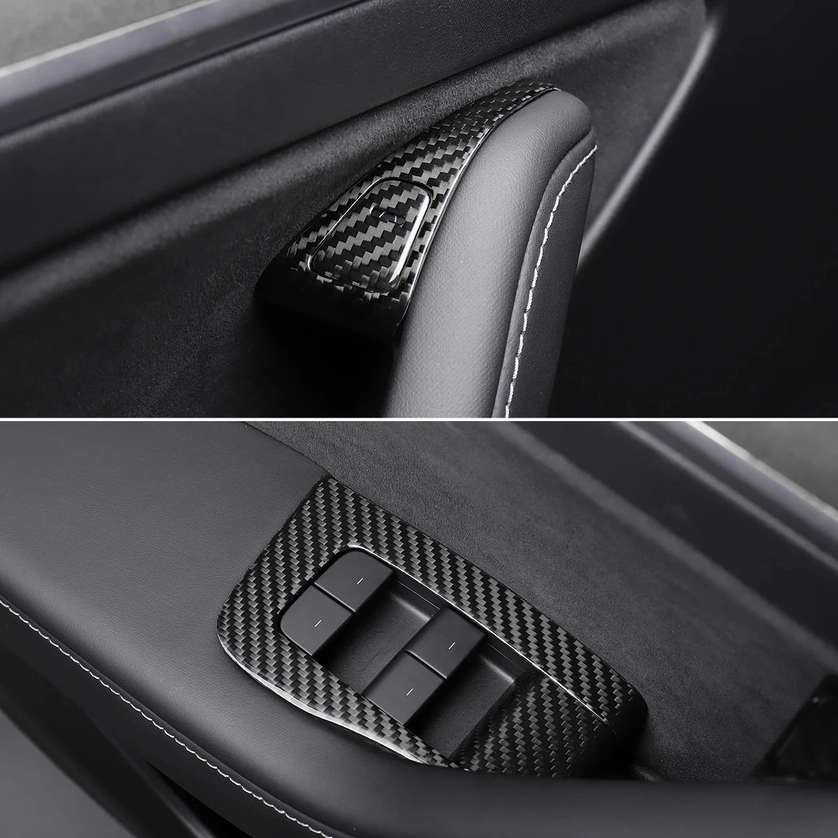 Y　ドアハンドルトリム・スイッチパネル　セット販売 テスラ モデル3/Y用ドアスイッチラップ - カスタムカラー