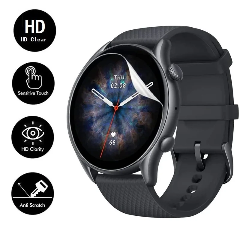 10PCS TPU ̵  ȭ ȣ Amazfit GTR 3 Pro Ʈ ġ HD  Ʈ ȣ ʸ Amazfit GTR3