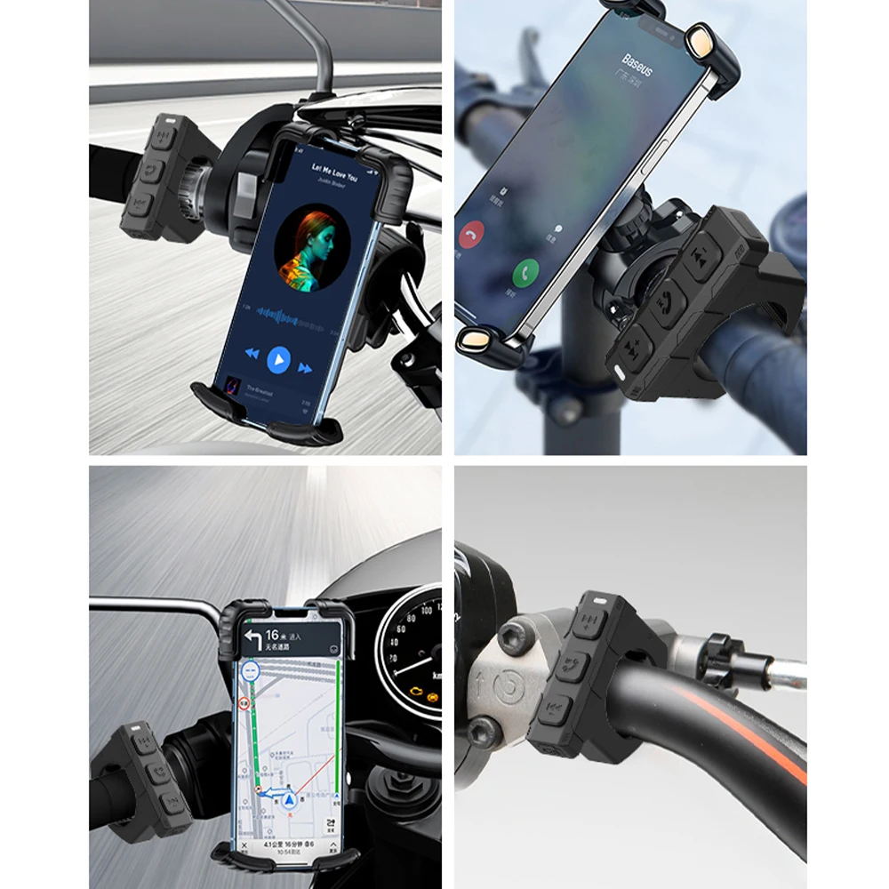 Telecomando intelligente da manubrio per moto compatibile con Bluetooth - immagine 5