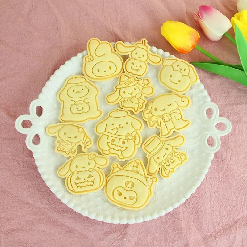 

Cinnamoroll Diy Baking Tools Kawaii Sanrio My Melody Kuromi Anime Cute Cartoon Girly Heart Biscuit Mold Toys for Girls