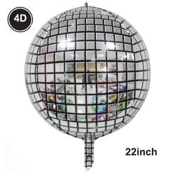 Vintage Party Decoration Set: Retro Microphone, Roller Skate, Gold Chain, and Mobile Phone Balloons - As picture show (4D 22inch)