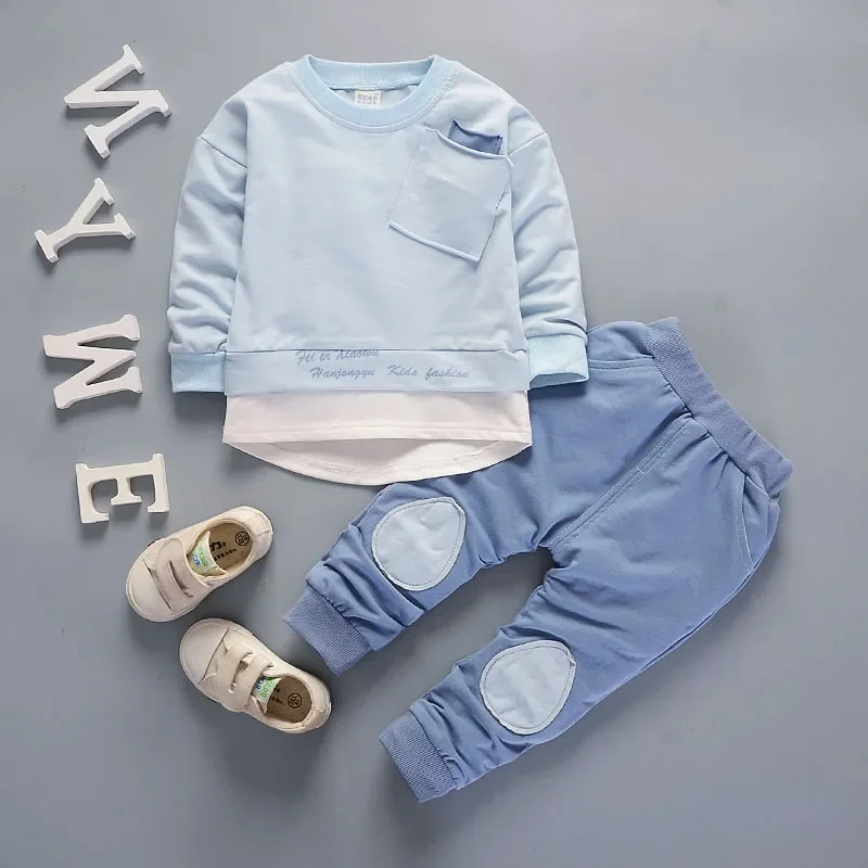 Autumn Children Boy Girl Clothes Kids Long Sleeve T-shirt Pants 2pcs Suits Kids Clothing Sets Toddler Tracksuits 1 2 3 4 5 YEARS