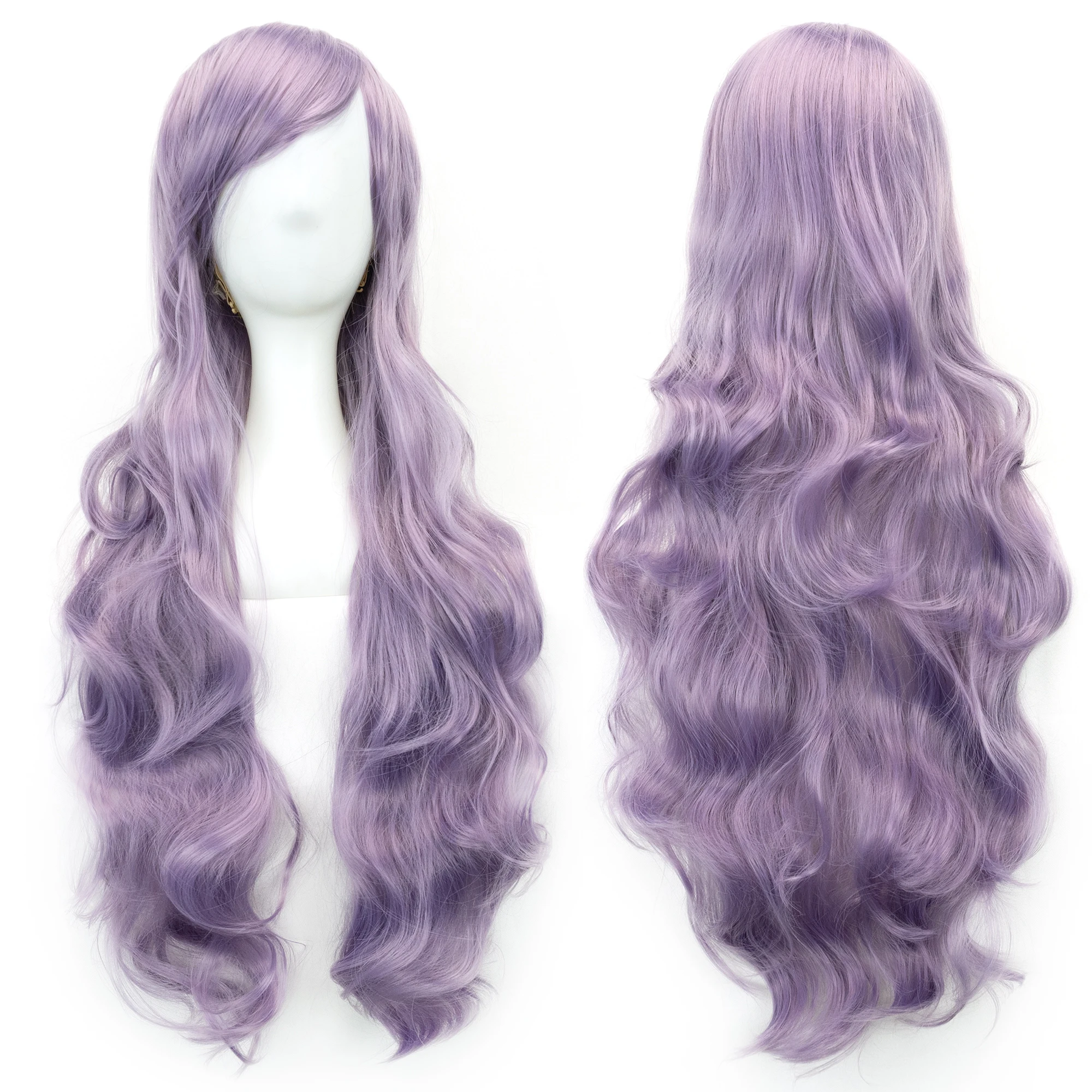 Vibrant Curly Long Synthetic Wig in Green with Pink and Black Accents - Perfect