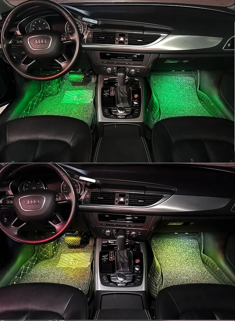 OKEEN-LED Luz Atmosfera do Carro, RGB Telhado,