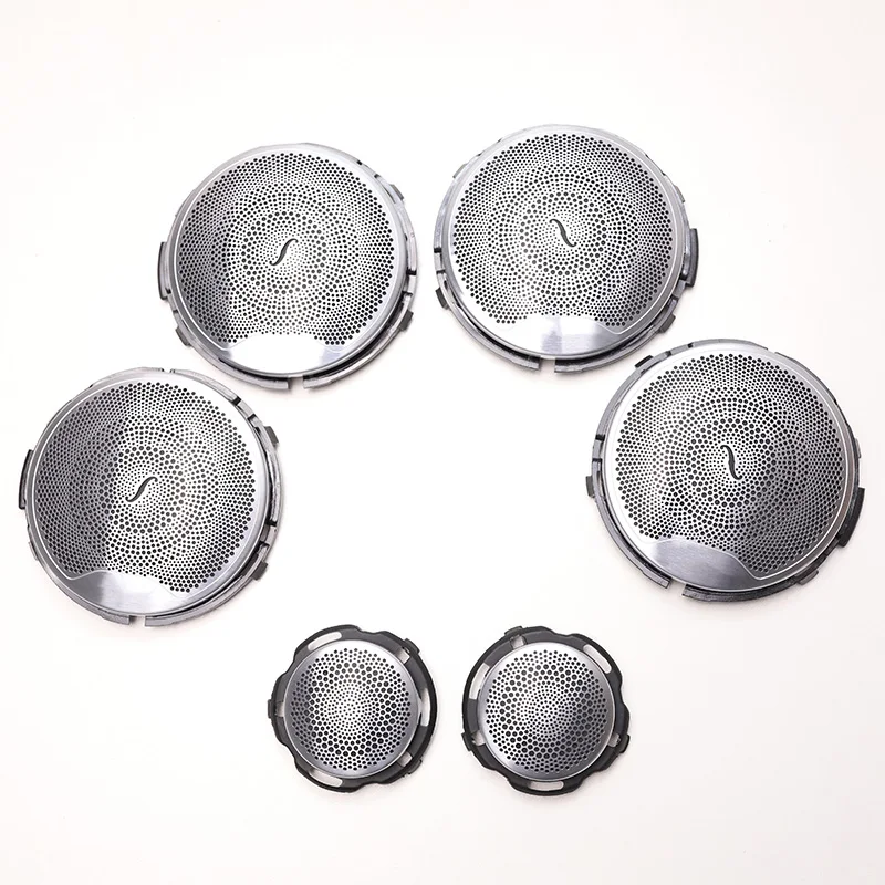 Stereo Speaker Tweeter Midrange Speakers Audio Speakers Kit 6 Car speaker Covers Mercedes Benz GLC X253 W205 W213 E C AMG Class Series Door Loudspeaker Tweeter Midrange Lid Trim