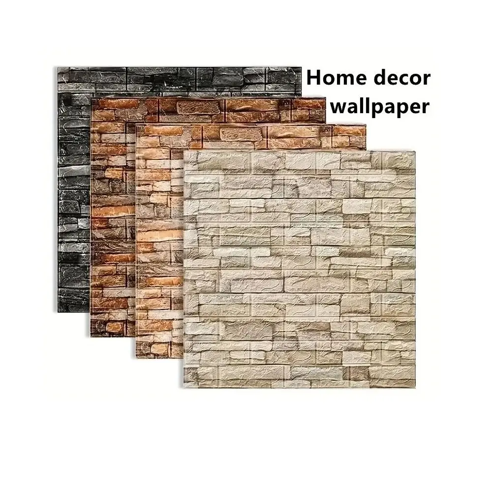 Waterproof Foam Brick Wallpaper for Home Decor