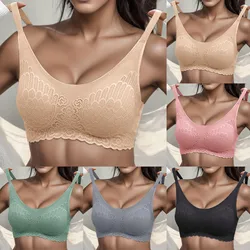 Plus 4xl Latex Bra Seamless Bras For Women Underwear Push Up Bralette With Pad Vest Elastic Trackless Brassiere лифчики женские#