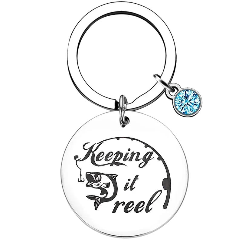 

Fishing Keychain Fishing Lover Gift Fisherman Anglers Gift Fish Key Chain Pendant Jewelry