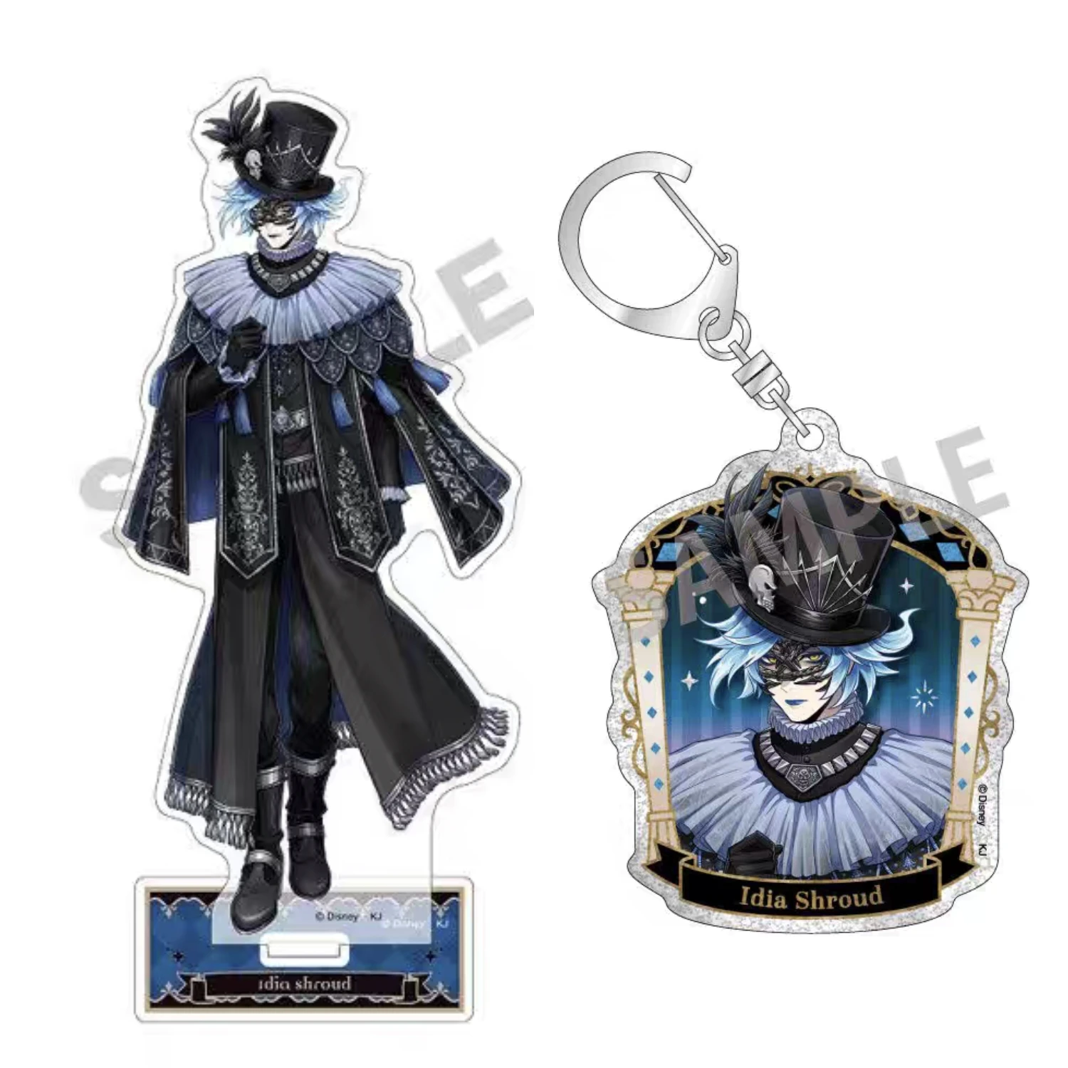 Twisted Wonderland Acrylic Keychain and Stand - Anime Action Figure Ornament and Desktop Accessory