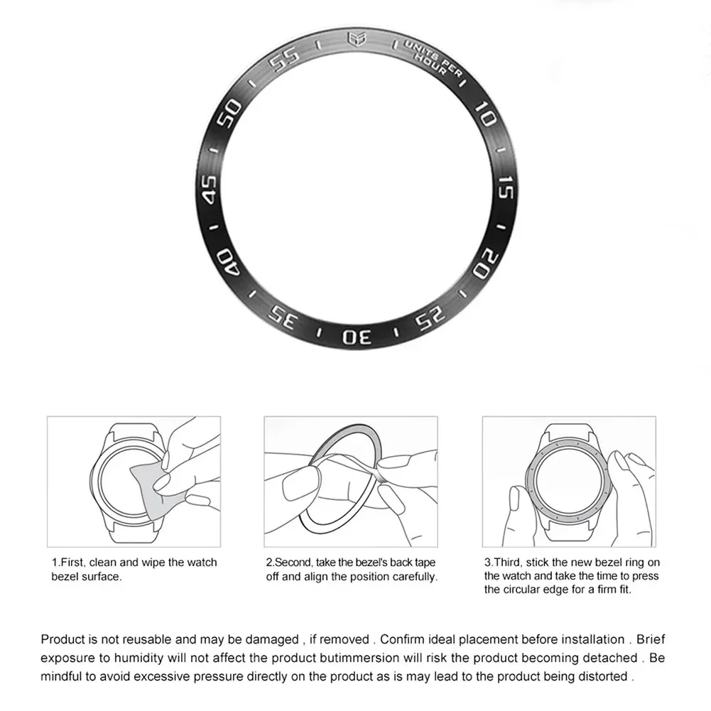 Premium Metal Bezel Ring with Time/Speed Scale Frame - Protective Accessory