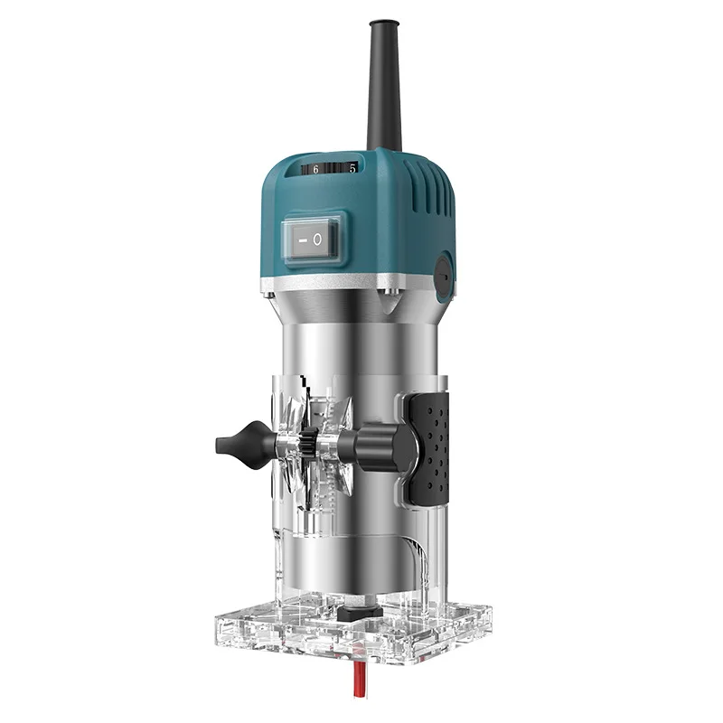 Wood Router 220V 800W Variable Speed Woodworking Electric Trimmer Wood Milling Engraving Slotting Trimming Machine DIY Tools
