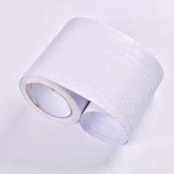 Wood Grain Self - Adhesive Waterproof Tape - Multi - Purpose Surface Enhancer, 8cm x 5m Roll (WHITE)