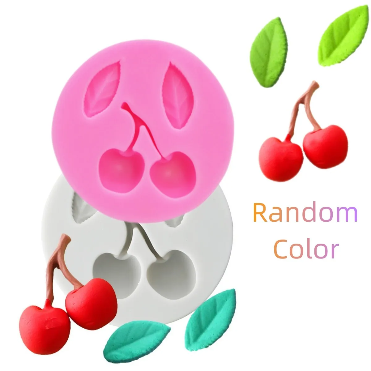 3D Cherry Mulberry Shape Silicone Mold DIY Fruit Fondant French Mousse Jelly Chocolate Baking Tool Clay Plaster Resin Craft Mold silicone mold
