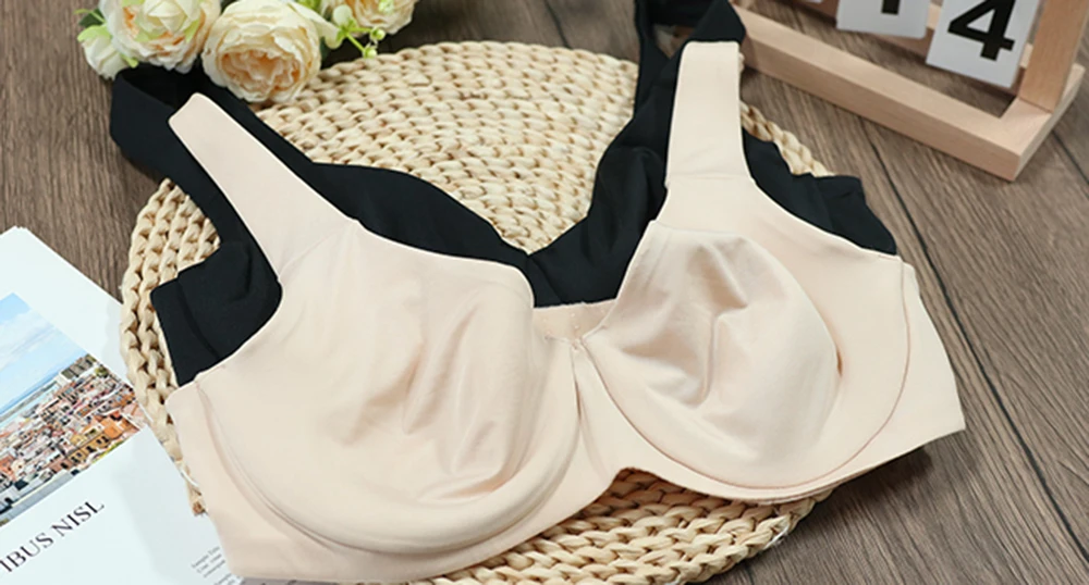 Plus Size Underwire Minimizer Bra - Seamless Full Coverage Comfort